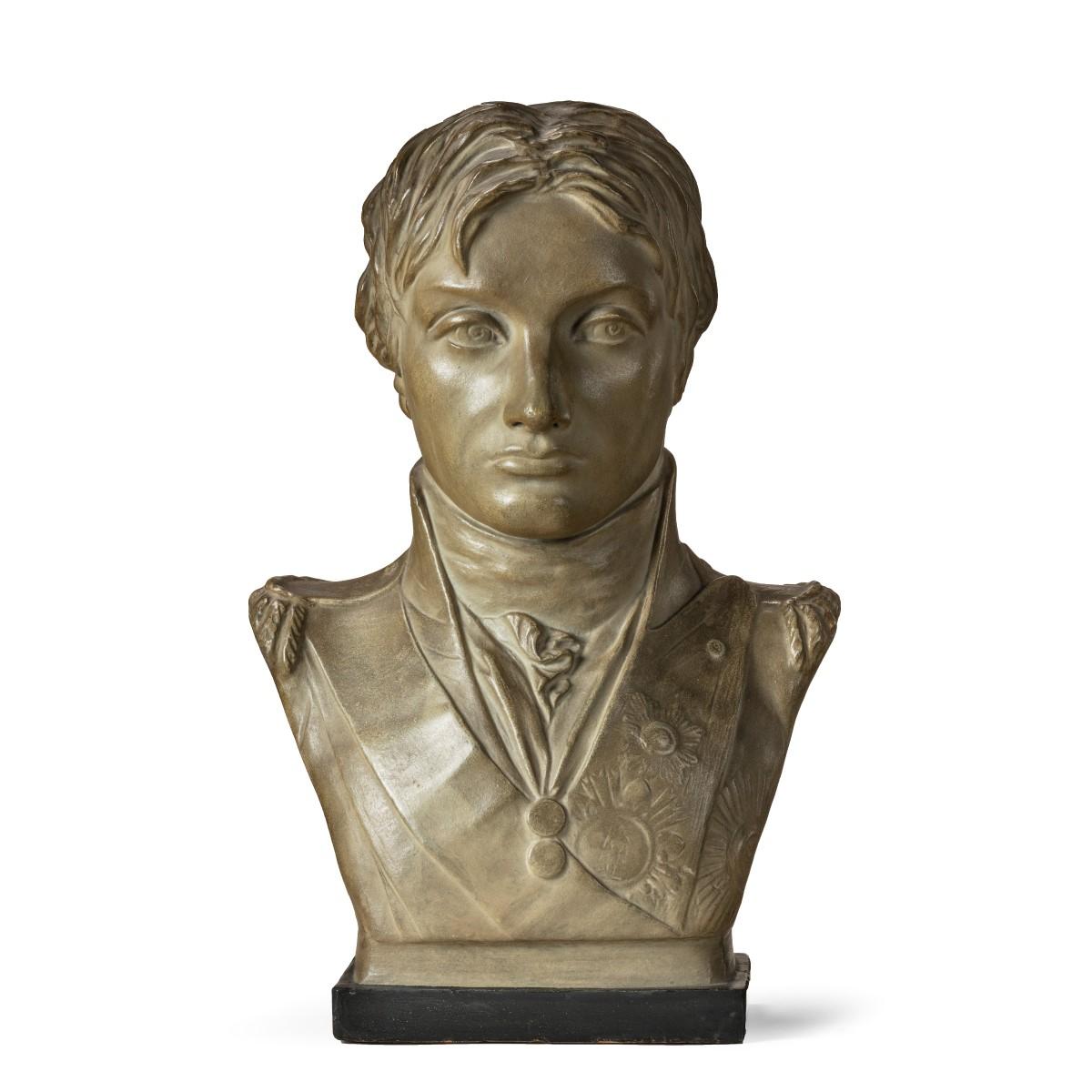 Plaster Portrait Bust of Lord Nelson after Anne Seymour Damer, England, 1802 5
