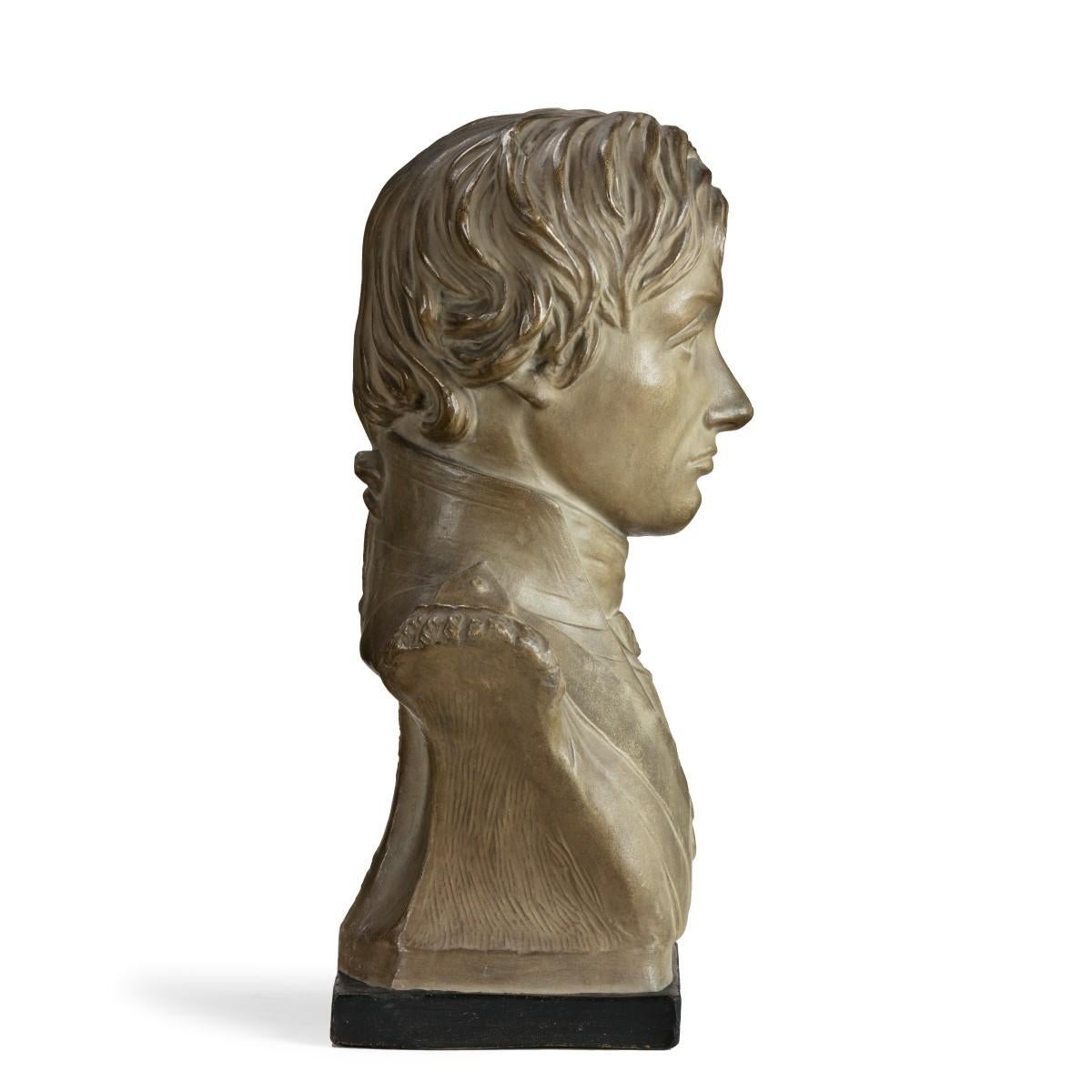 Plaster Portrait Bust of Lord Nelson after Anne Seymour Damer, England, 1802 2