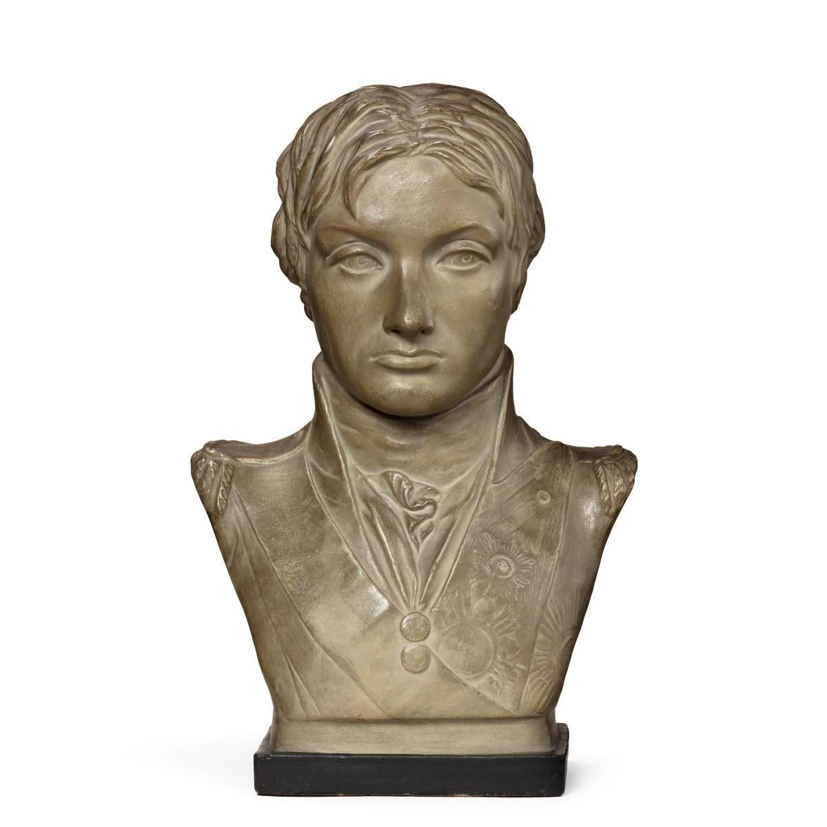 Plaster Portrait Bust of Lord Nelson after Anne Seymour Damer, England, 1802 4