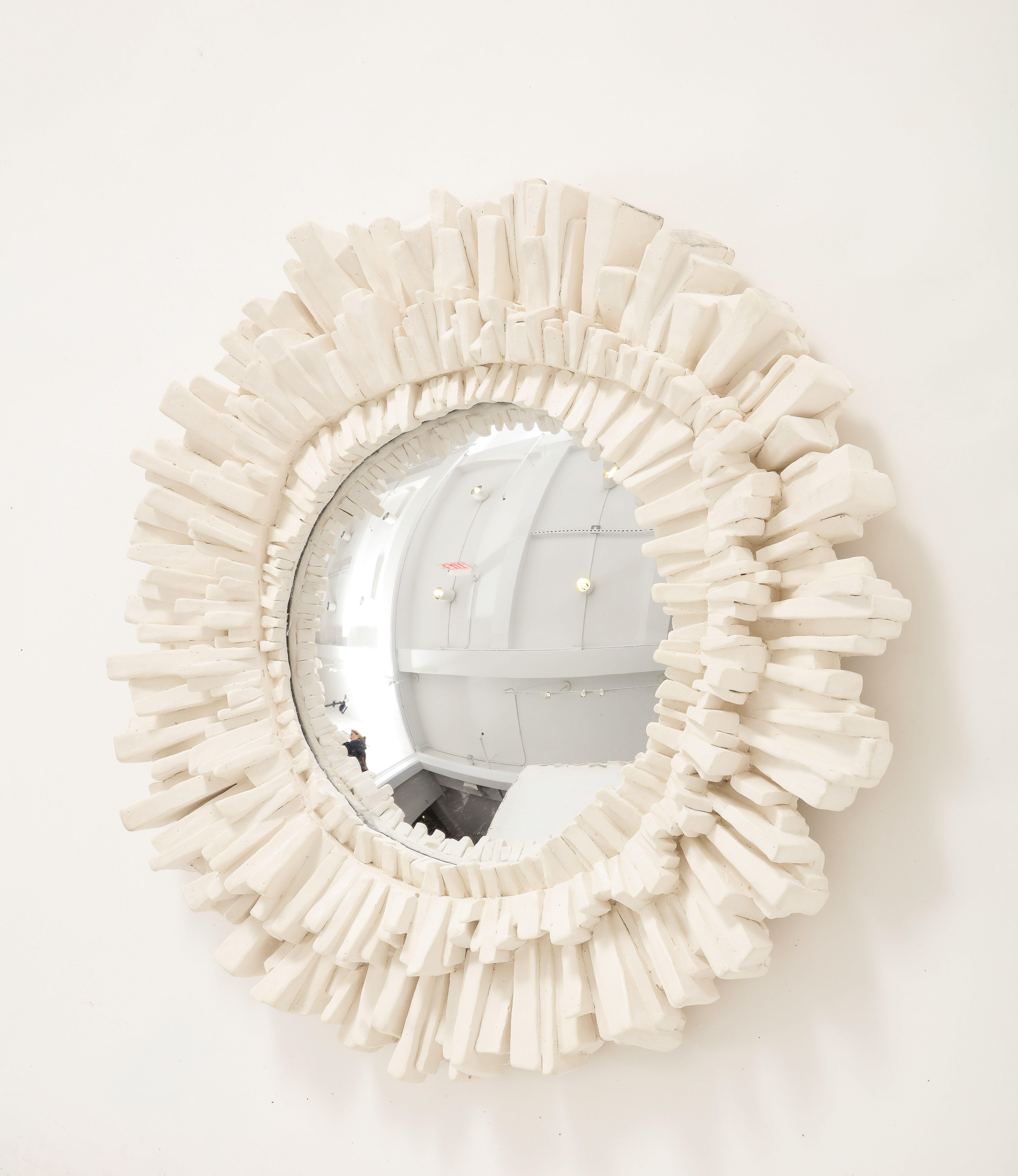 French A Plaster Sunburst Mirror