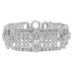 A Platinum and Diamond Art Deco Bracelet