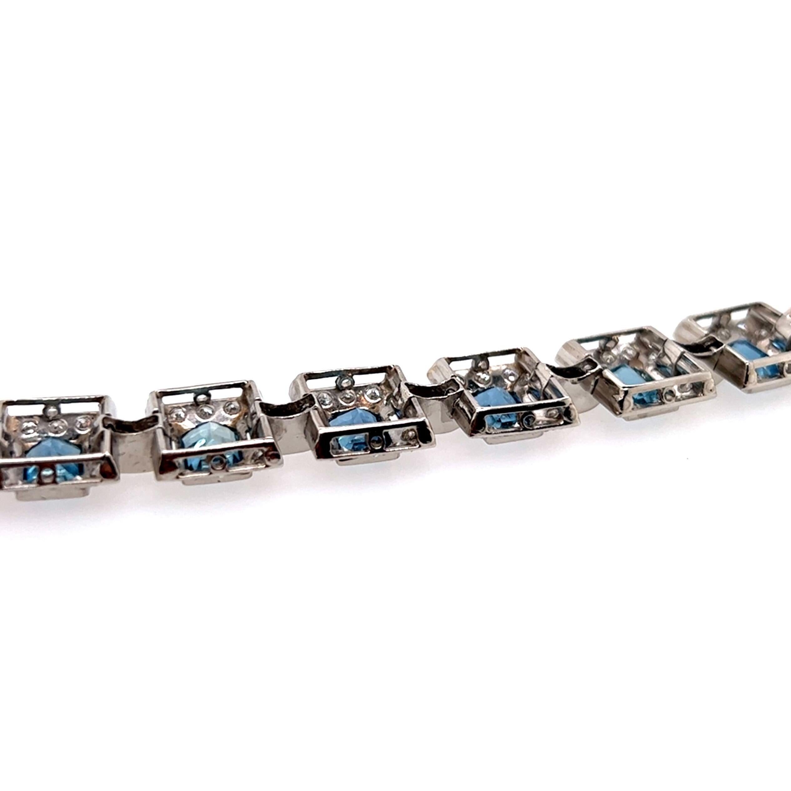 vintage aquamarine bracelet