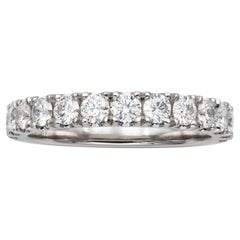 A Platinum Diamond Half Eternity Ring