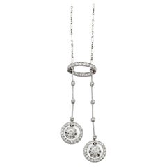 A Platinum & Diamond Negligee Necklace