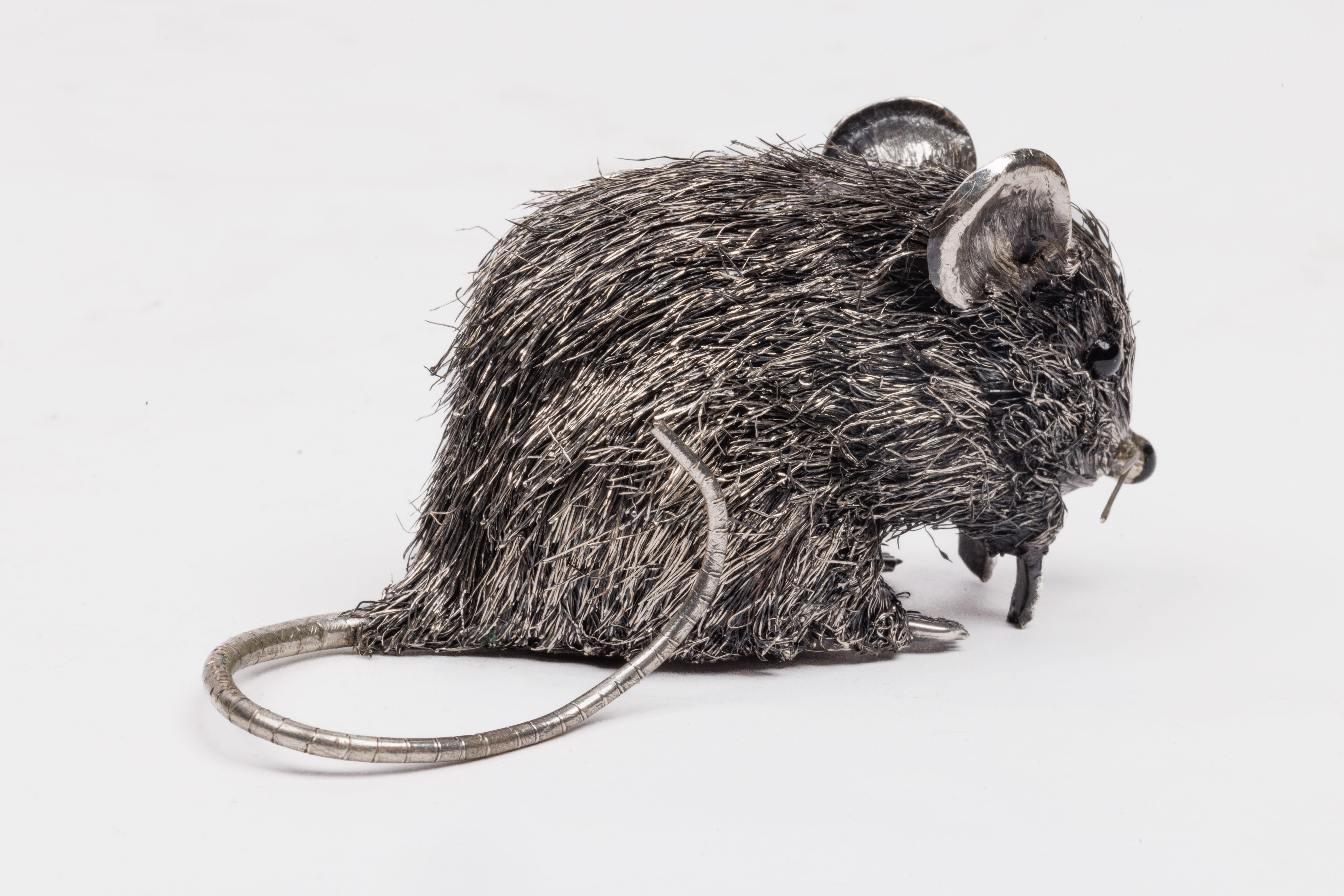 Una juguetona familia de cuatro adorables ratones de plata de ley de Buccellati en Bueno Estado en New York, NY