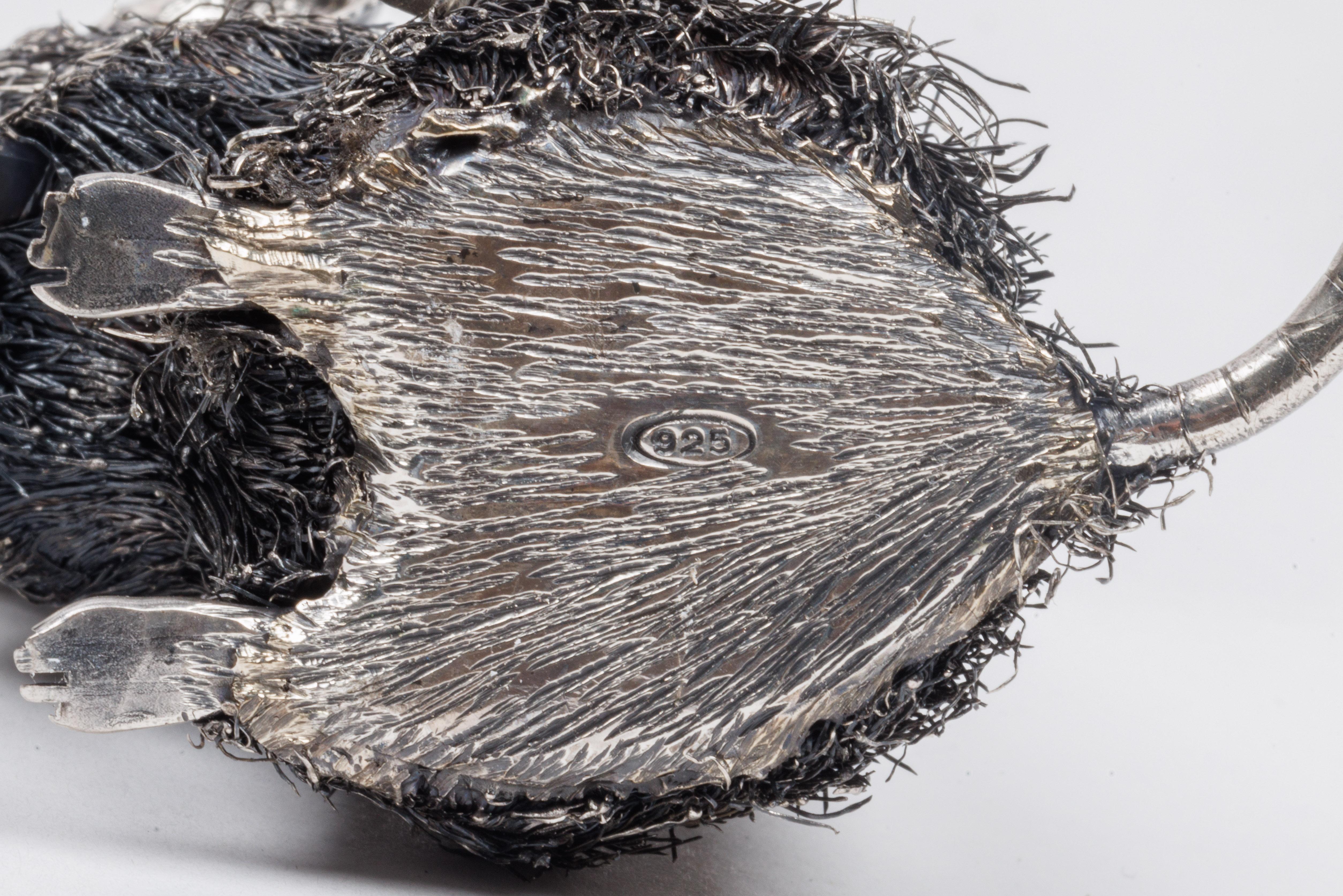 Una juguetona familia de cuatro adorables ratones de plata de ley de Buccellati 3