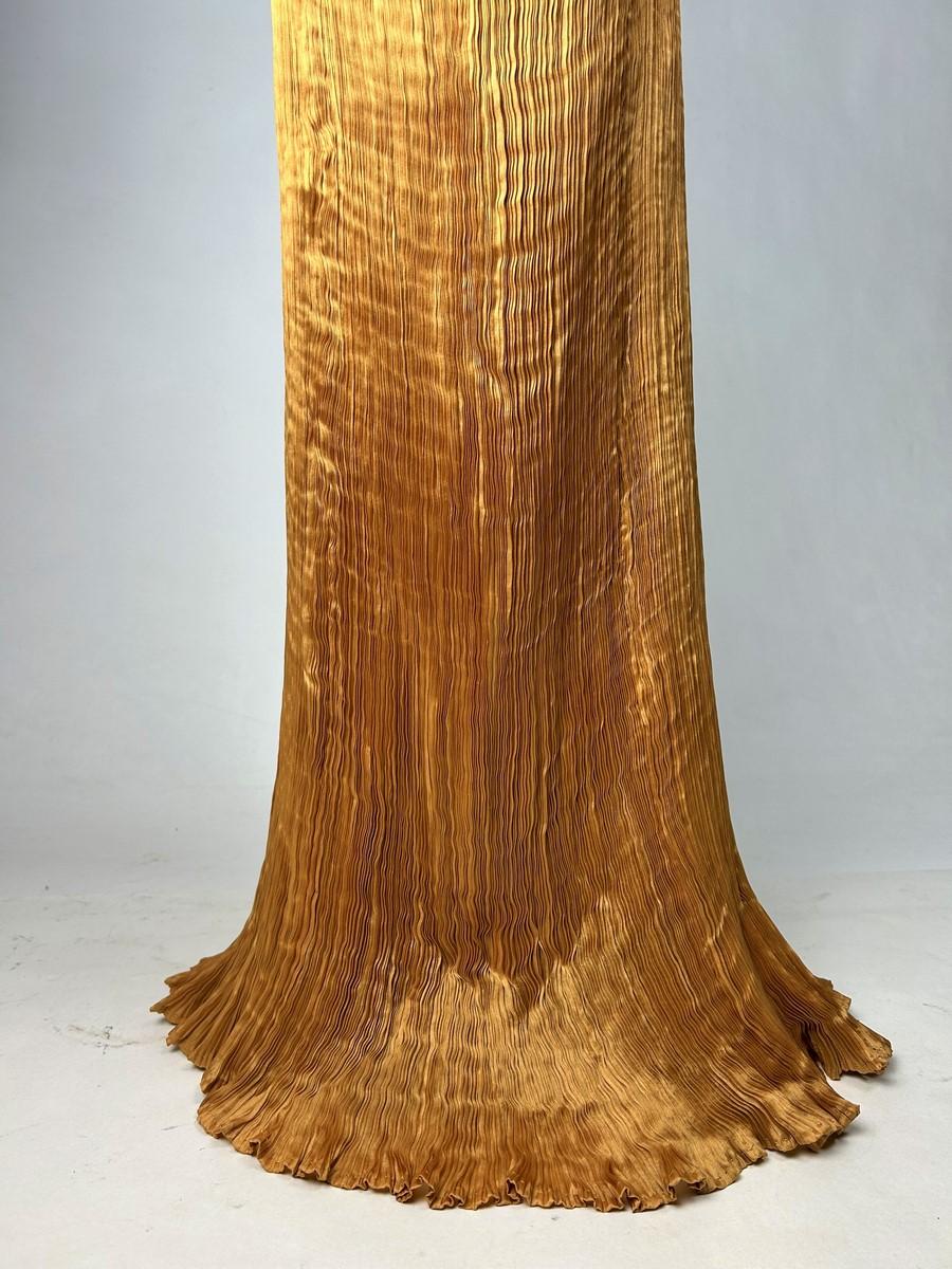 A Pleated Silk Delphos dress by Mariano Fortuny - Venice Circa 1930 For Sale 2