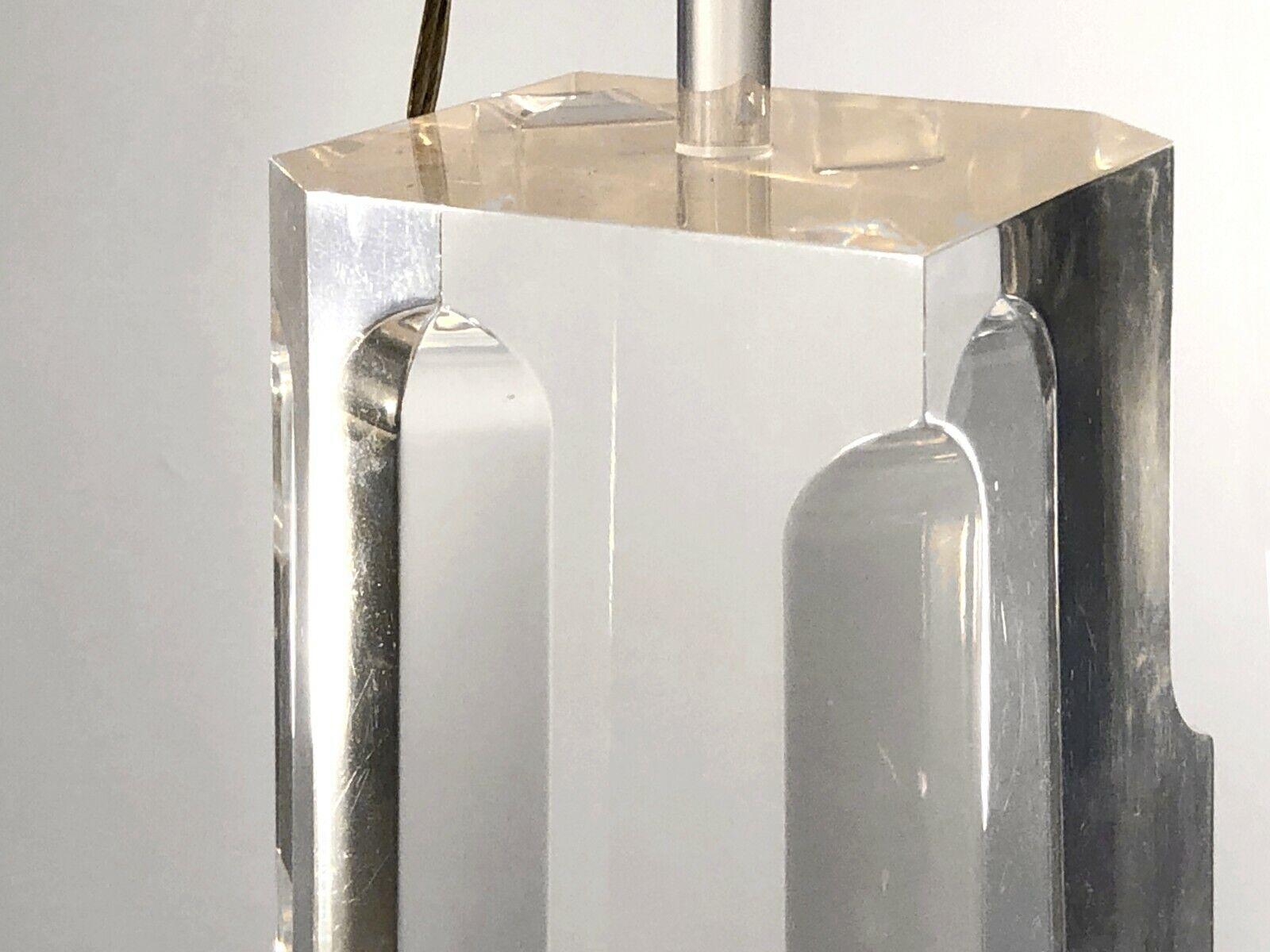 Post-Modern A Sculptural POST-MODERN LUCITE TABLE LAMP by ALESSIO TASCA, FUSINA, Italy 1970 For Sale