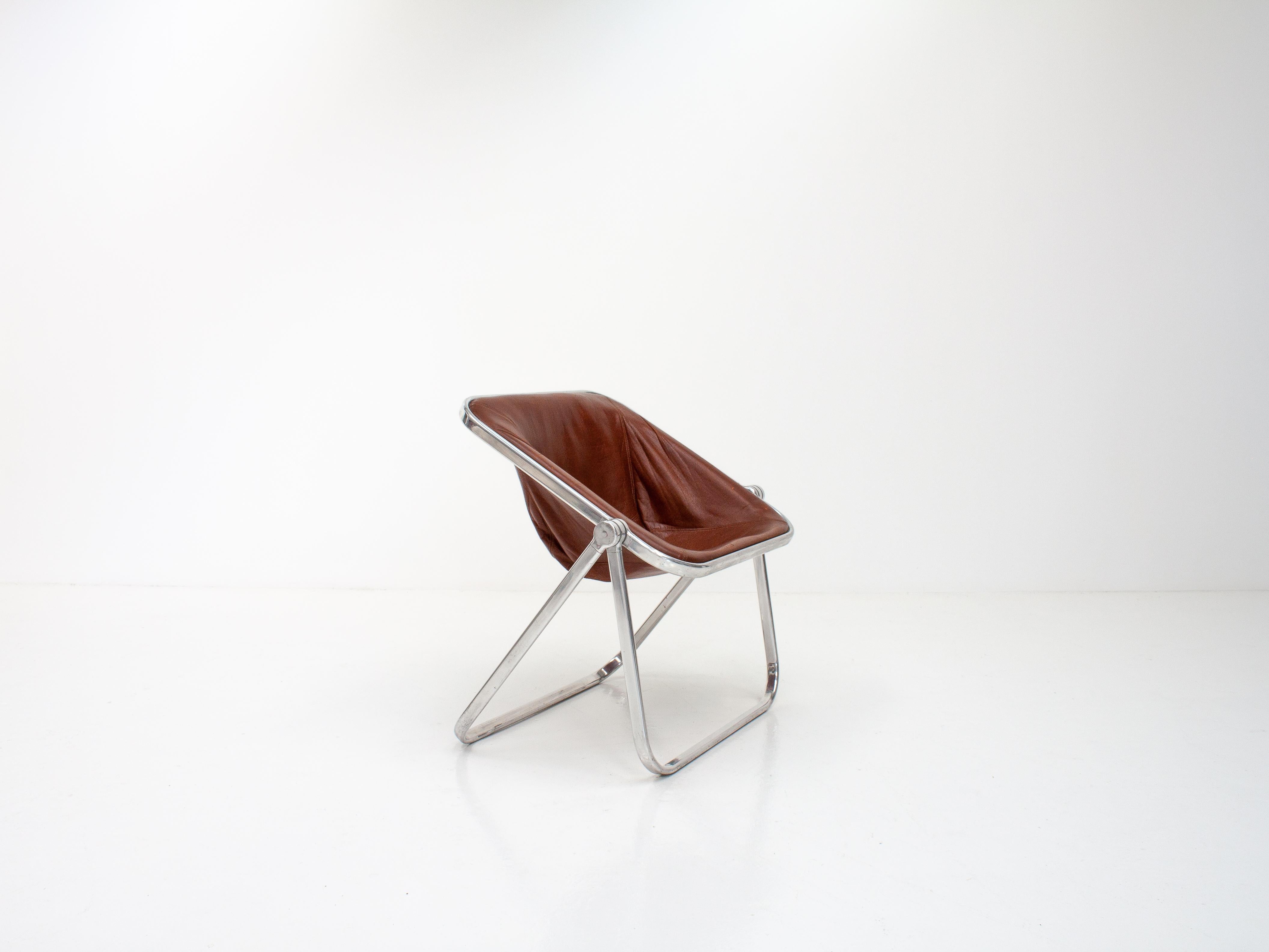 Mid-Century Modern Plona Folding Lounge Chair by Giancarlo Piretti for Castelli in 1969, Italy