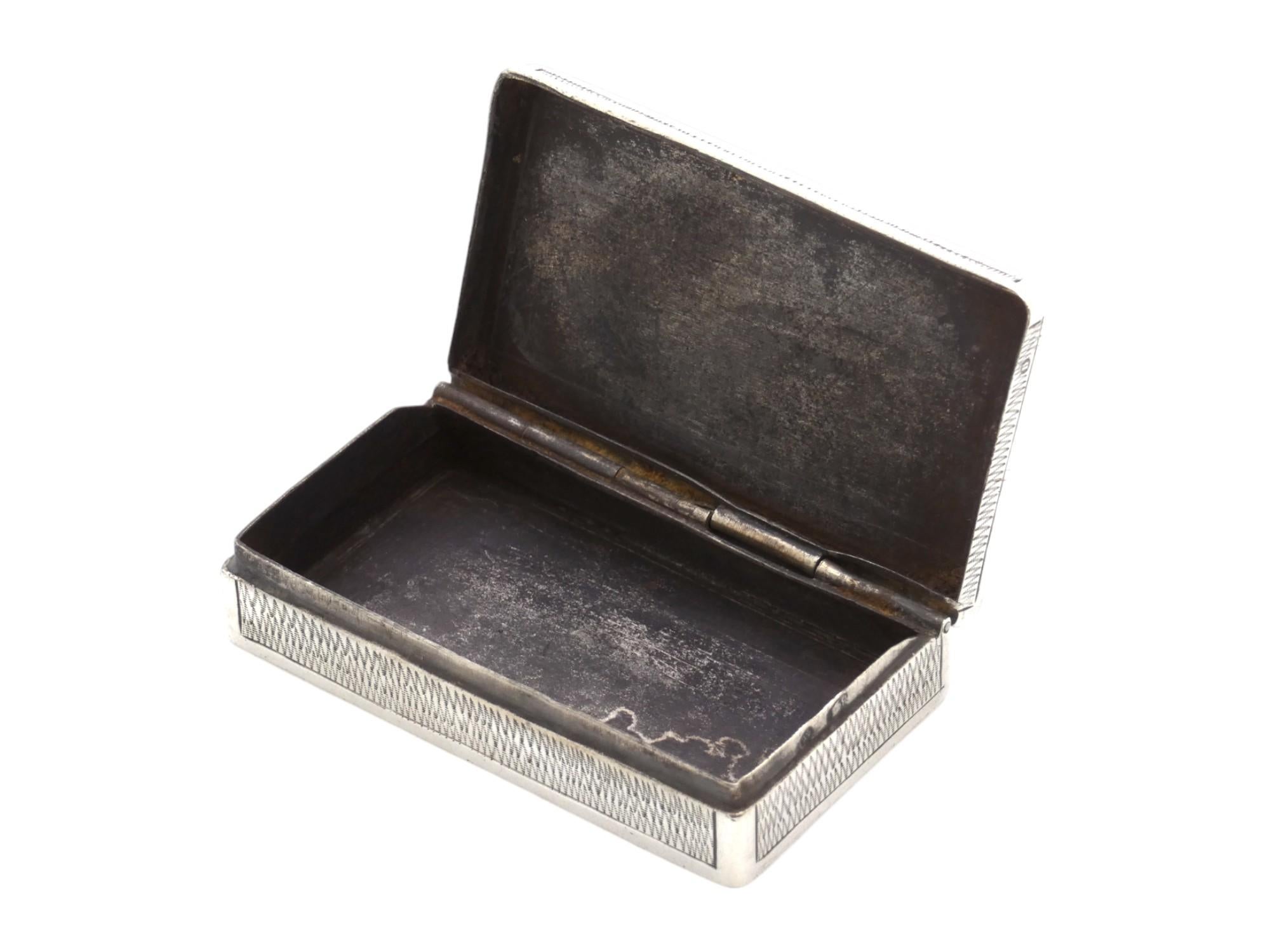 Polacco Una tabacchiera d'argento polacca del 1900 circa in vendita