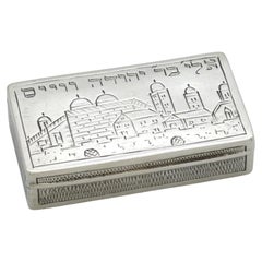 Caja de rapé de plata polaca circa 1900