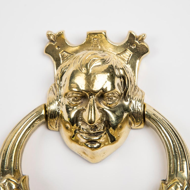 Polished Bronze Door Knocker For Sale at 1stDibs