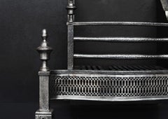 Polished Cast Iron Firegrate in the Georgian Style