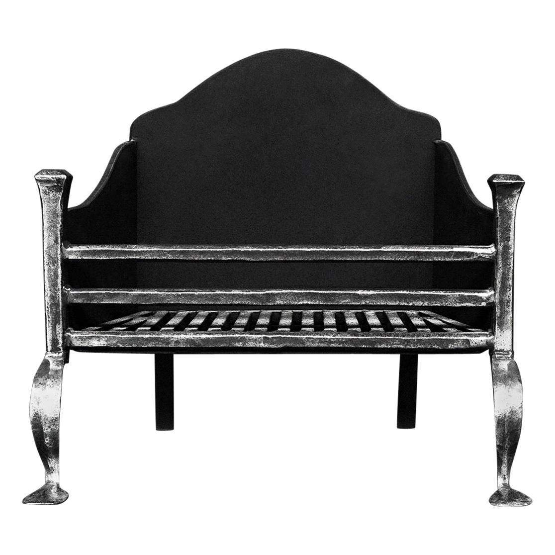 Polished Cast Iron Firegrate For Sale at 1stDibs