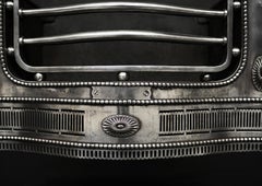 Polished Steel Fire Basket in the Georgian Style