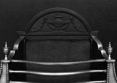 Polished Steel Firebasket in the Adam Style