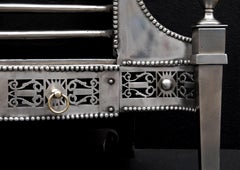Polished Steel George III Style Fireplace