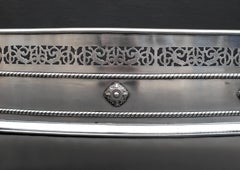 Polished Steel Pierced Fender in the Georgian Style