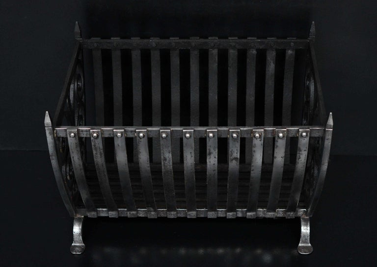 Polished Wrought Iron Firebasket For Sale at 1stDibs cresset fire