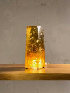 A POP POST-MODERN Lucite TABLE LAMP by MARIE-CLAUDE DE FOUQUIERES France 1970