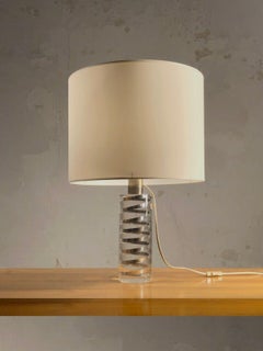 A POP POST-MODERN SPACE-AGE Lucite TABLE LAMP, by PIERRE GIRAUDON, France 1970