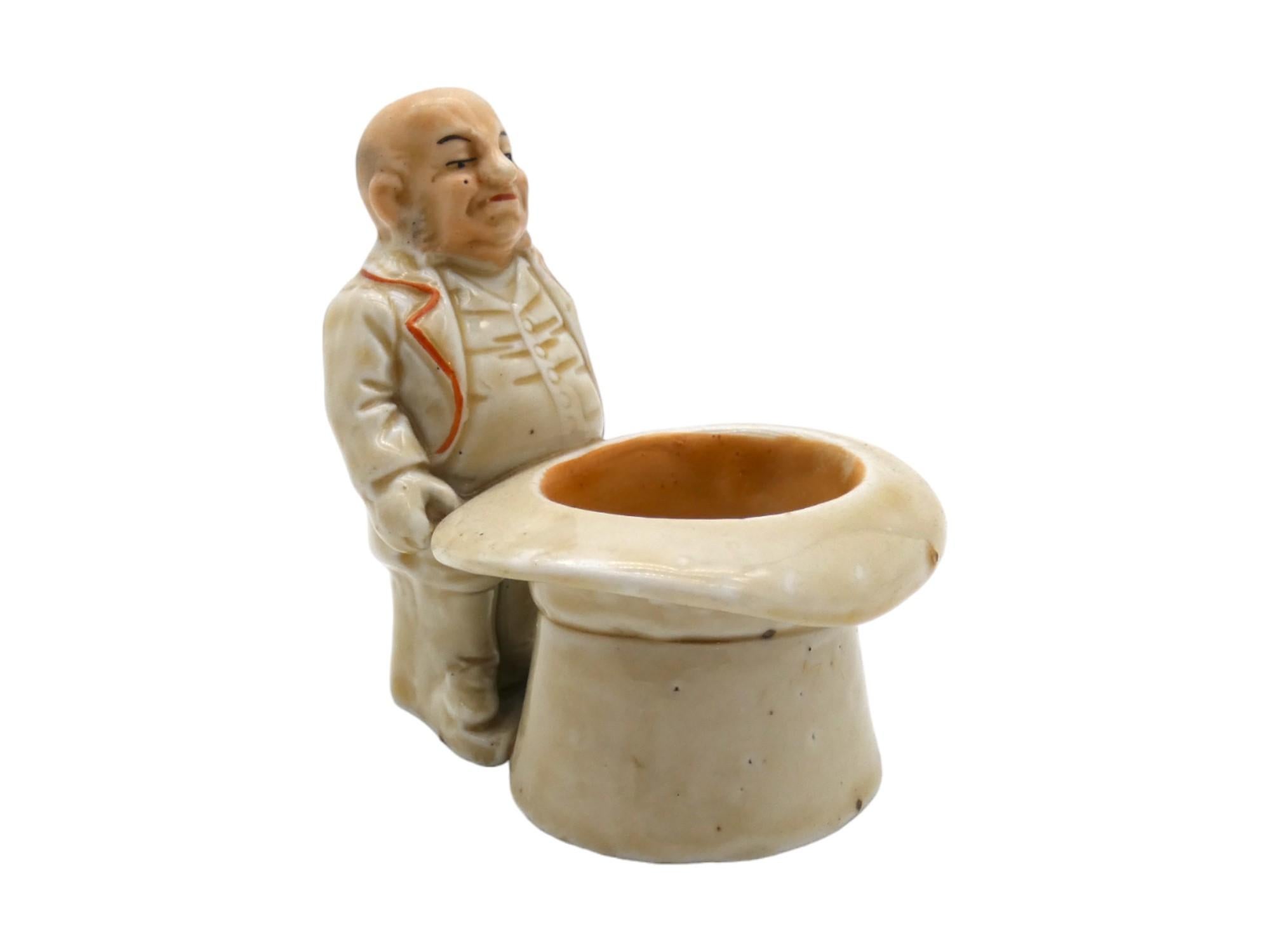 A porcelain figurine depicting a Jewish banker in an anti-Semitic context is part of a broader category of caricatures and stereotypes that unfortunately persisted in Europe and other parts of the world for centuries. 

Anti-Semitic stereotypes and