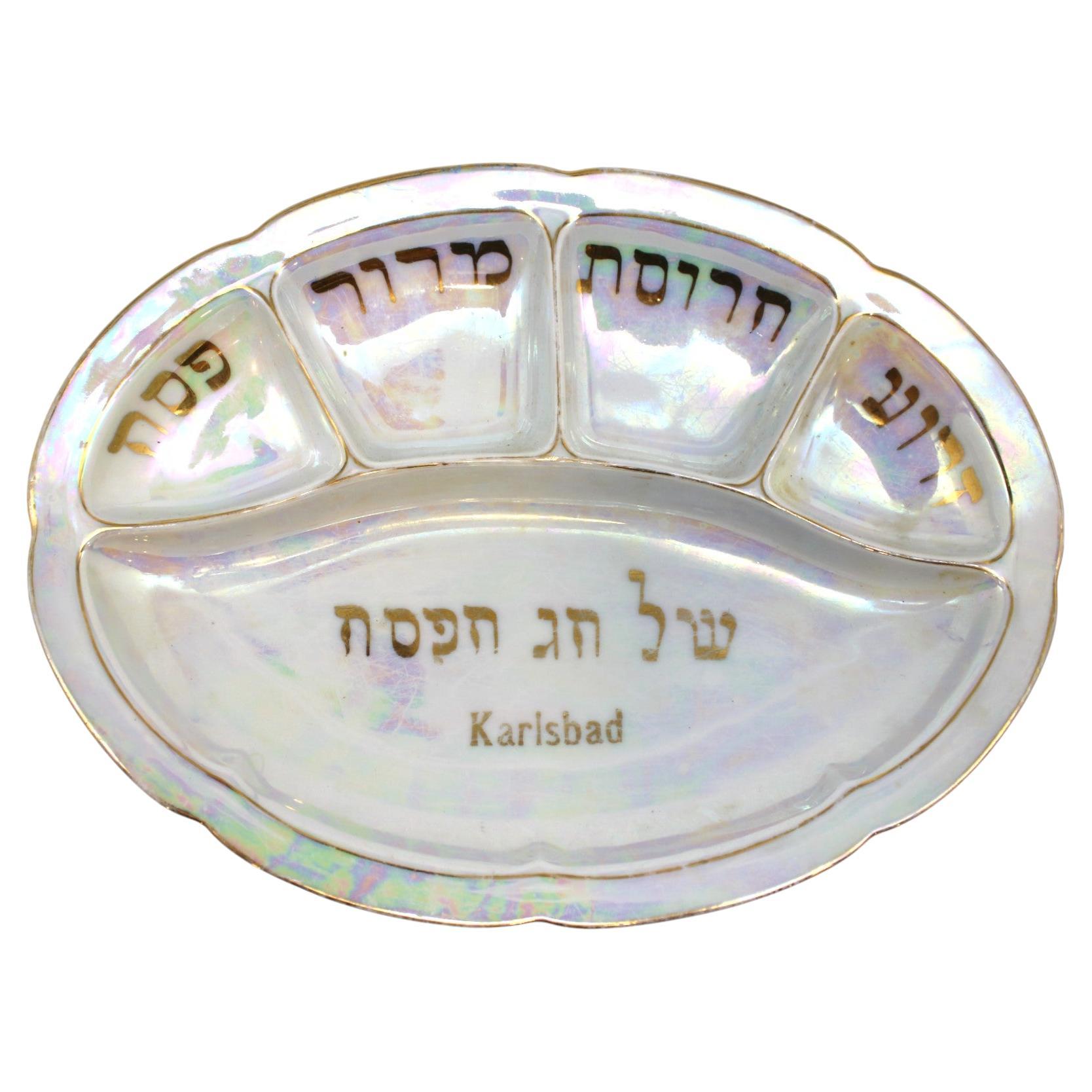 A Porcelain Seder Plate, Karlsbad, early 20th Century