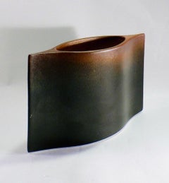 un vase en porcelaine de Virebent, par Yves Mohy - France - 1970