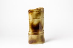 Jarrón de porcelana diseñado por Claire Debril para Virebent, circa 1970-1980