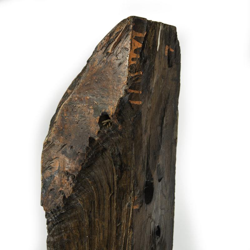 Wood A port side cathead knee brace from H.M.S. Victory, 1759