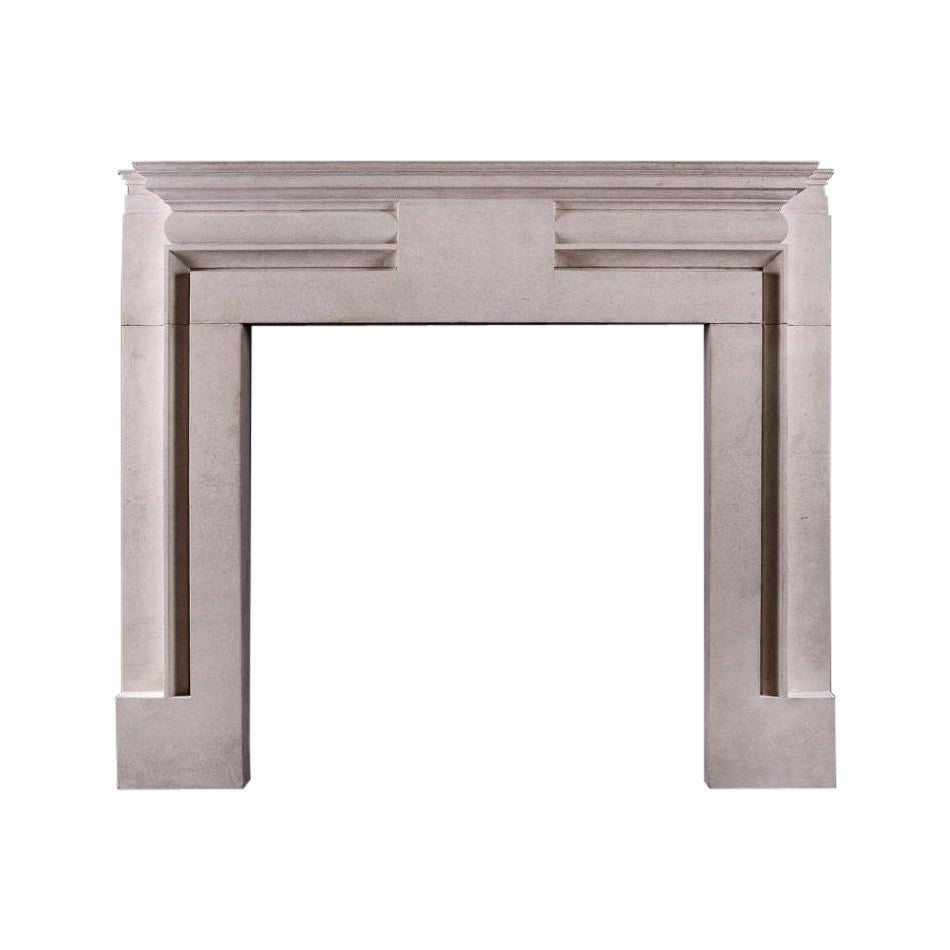 A Portland Stone Fireplace in the Manner of Edwin Lutyens