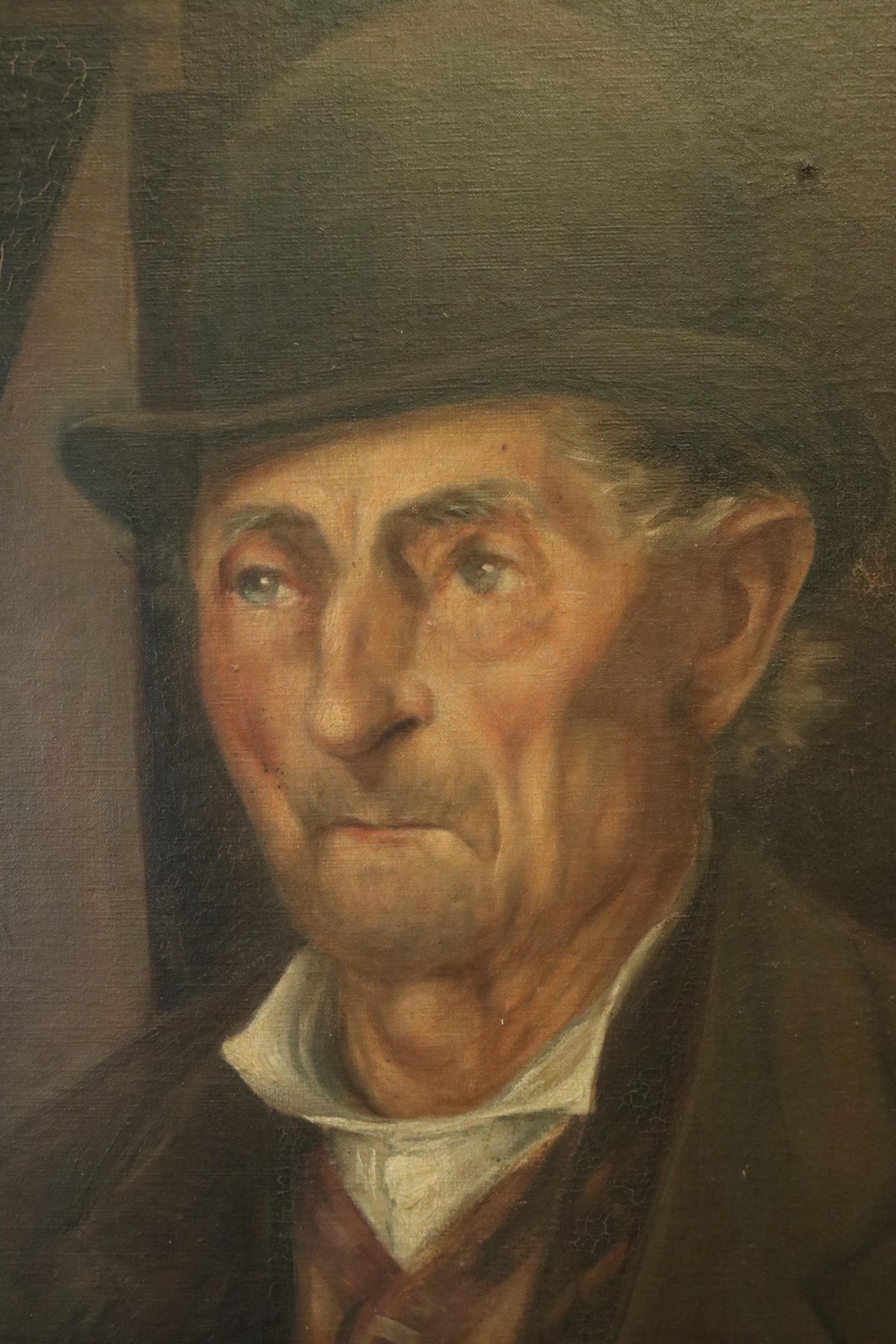 Hand-Painted Portrait of a Country Gentleman