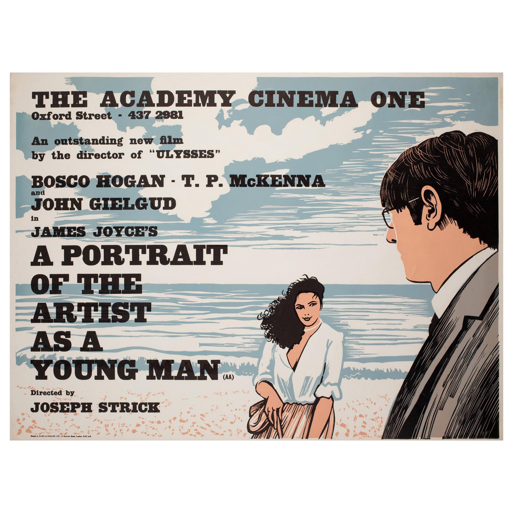 A Portrait of the Artist as a Young Man 1977 Academy Cinema UK Quad Film Poster