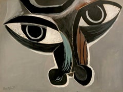 A Post-Cubist Figurative PAINTING by DICK ELFFERS, PICASSO Style, Holland, 1956