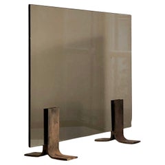 Vintage A POST MODERN & BRUTALIST Fireplace FRAME by FRANCOIS MONNET KAPPA, France 1970