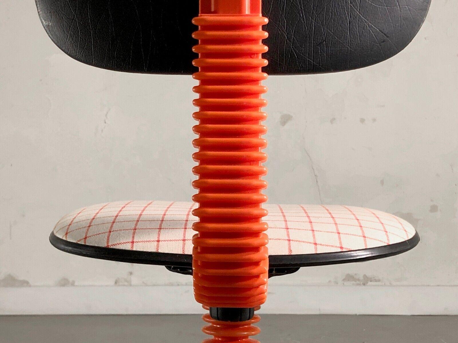 Postmoderner SPACE-AGE-Schreibtischstuhl CHAIR von WELLE, Deutschland 1970 (Metall) im Angebot