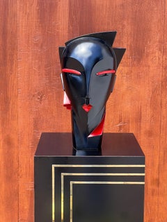 Un busto postmoderno de Lindsey B., firmado, 1984