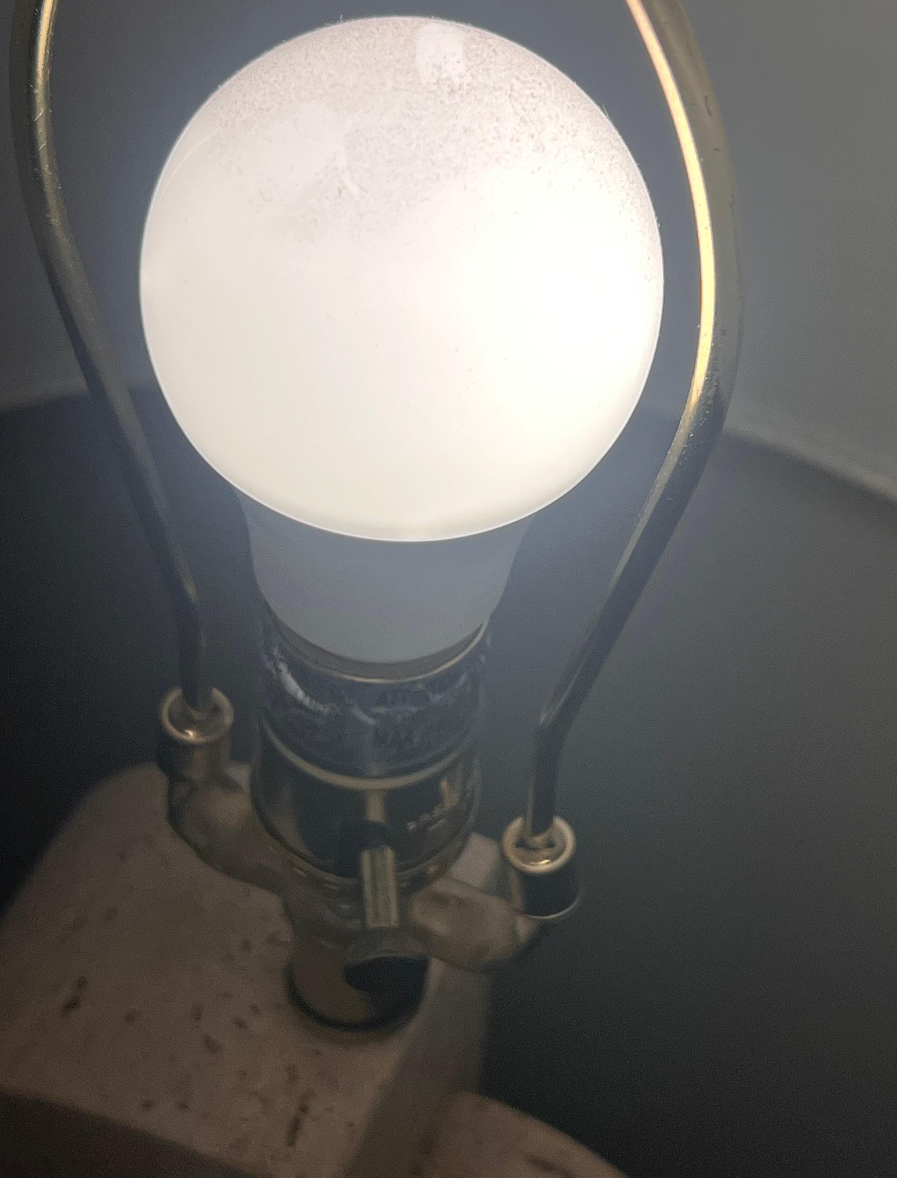 A postmodern travertine table lamp, late 20th century 8