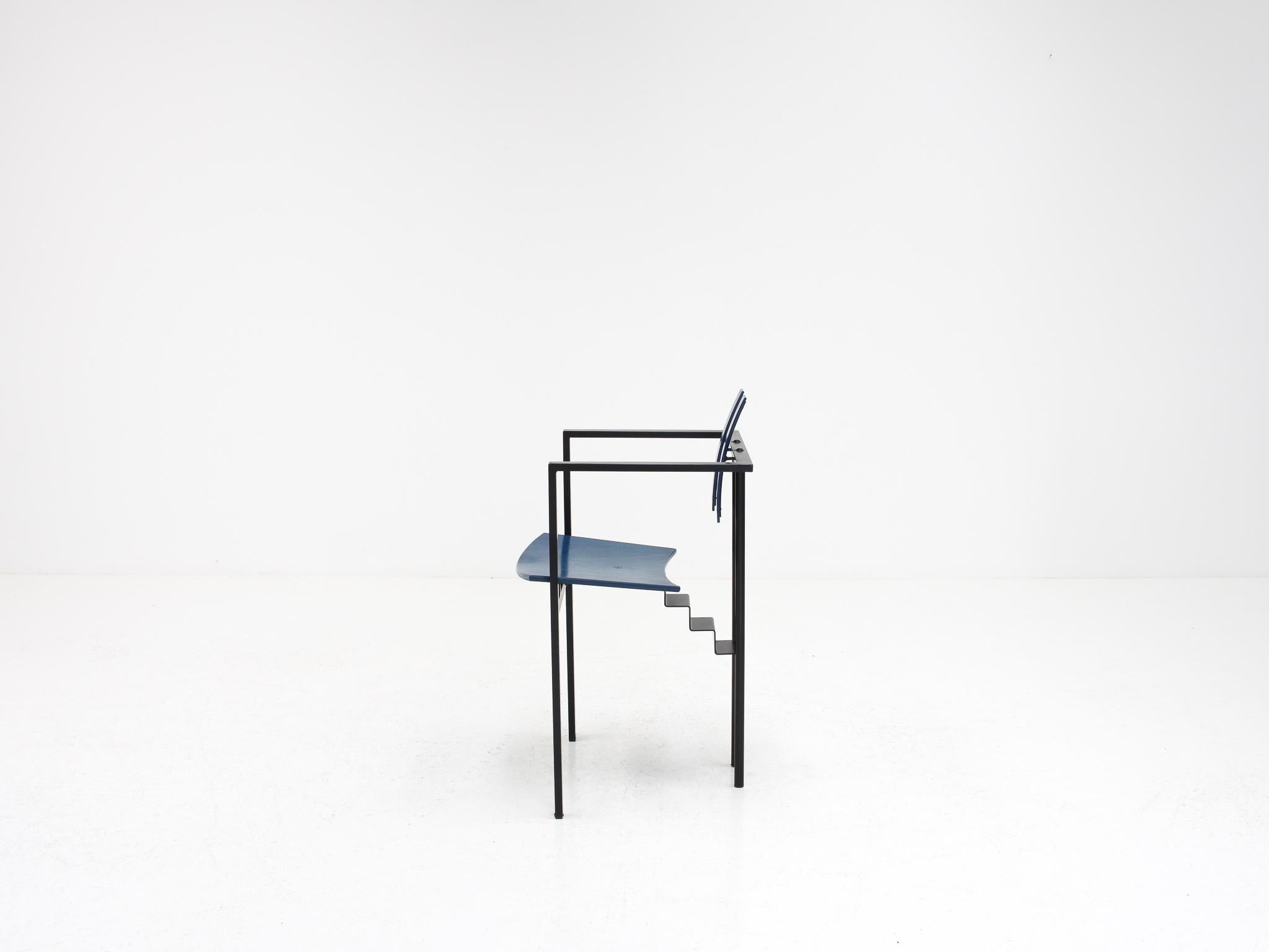 A postmodern 'Trix' chair designed by Karl Friedrich Förster, Germany, 1980s In Good Condition In London Road, Baldock, Hertfordshire