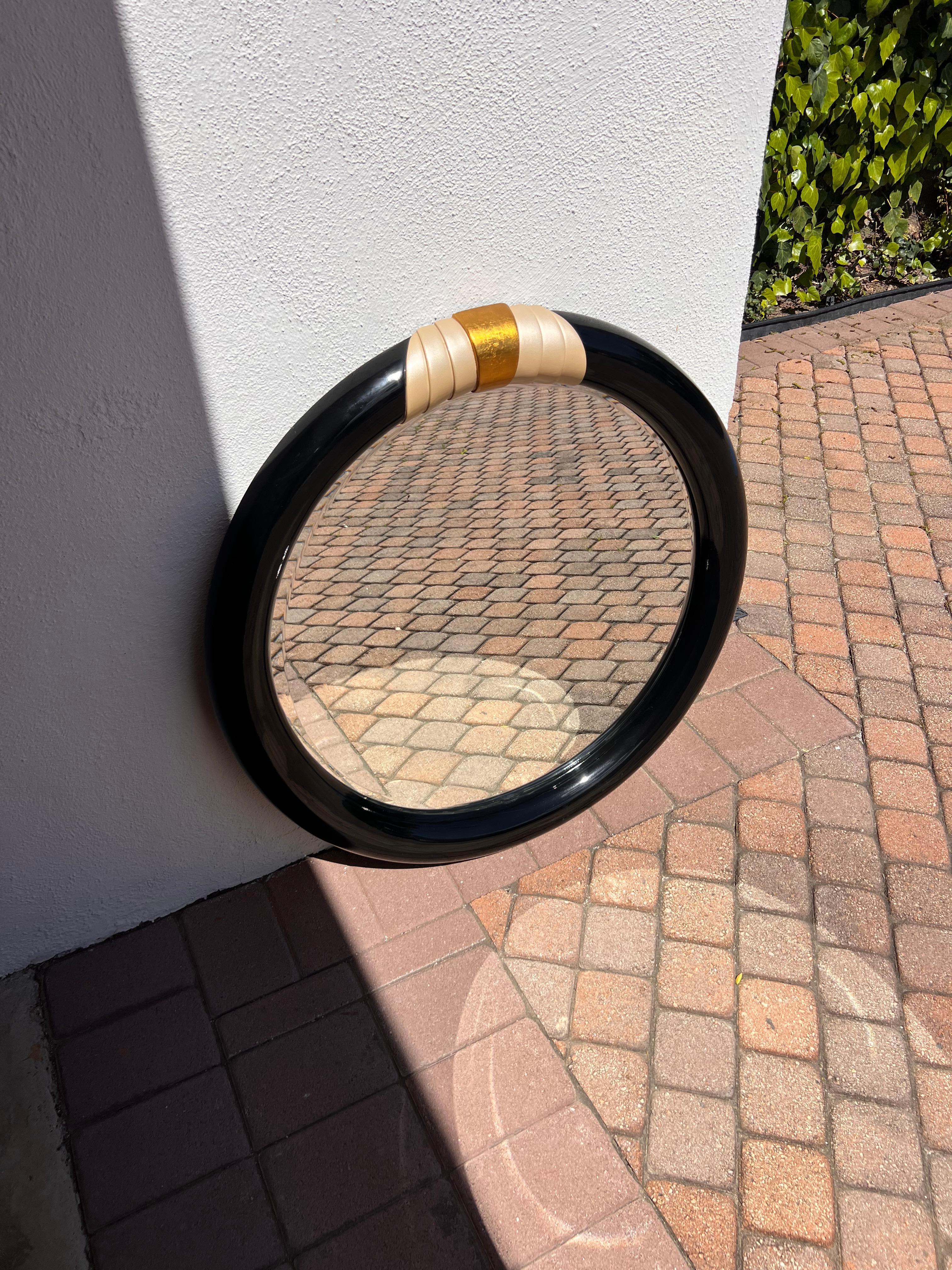 Un espejo de pared postmoderno, hacia 1980 en venta 2