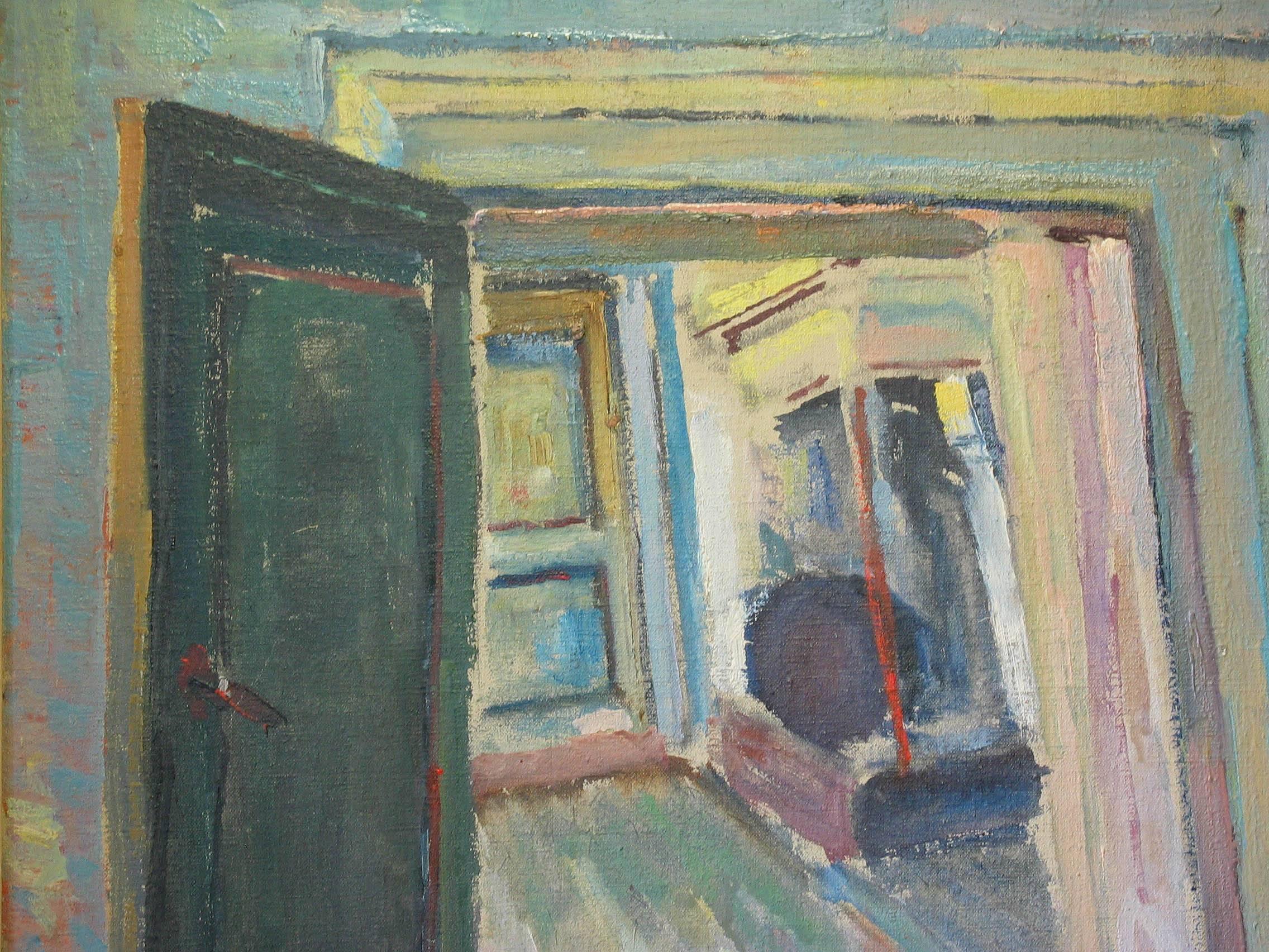 Powerful Expressionist Work of a Scandinavian Interior In Good Condition In Ottawa, Ontario