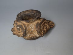 Pre Columbian Rare Ancient Aztec Stone Avian Container circa 1300-1521