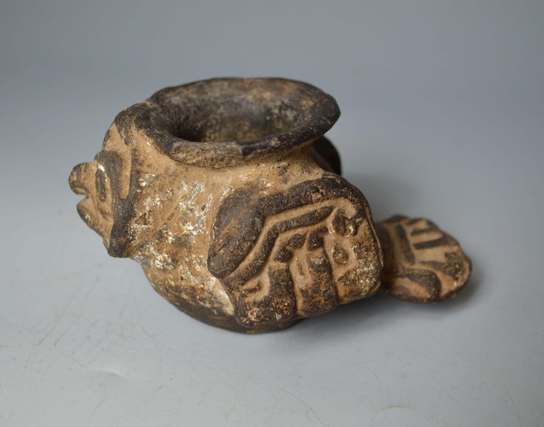 Pre Columbian Rare Ancient Aztec Stone Avian Container circa 1300-1521 ...