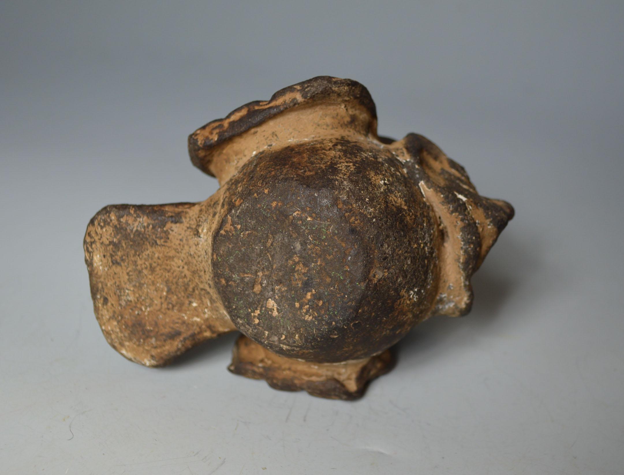 Pre Columbian Rare Ancient Aztec Stone Avian Container circa 1300-1521 2
