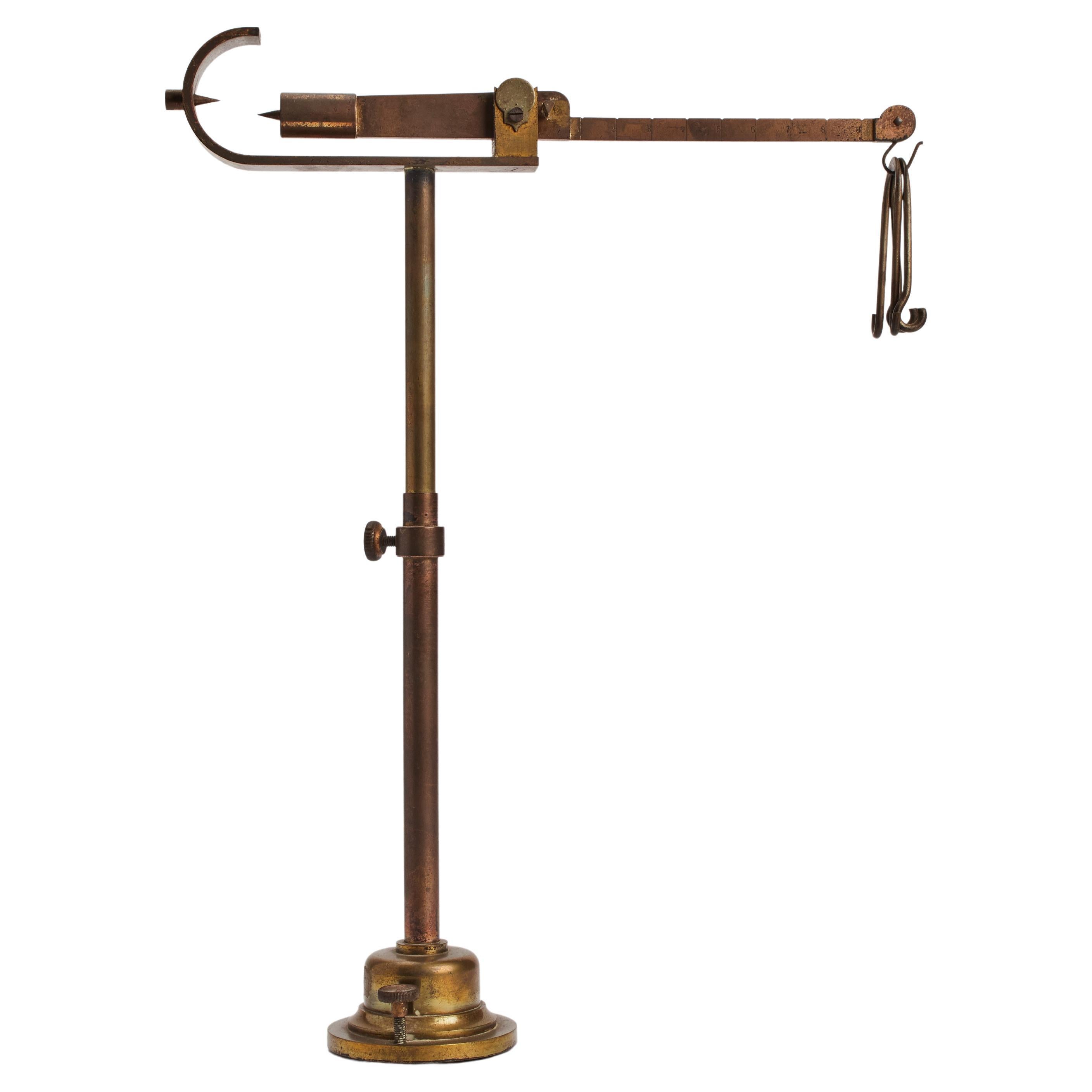 A precision brass scale, France 1880.  For Sale
