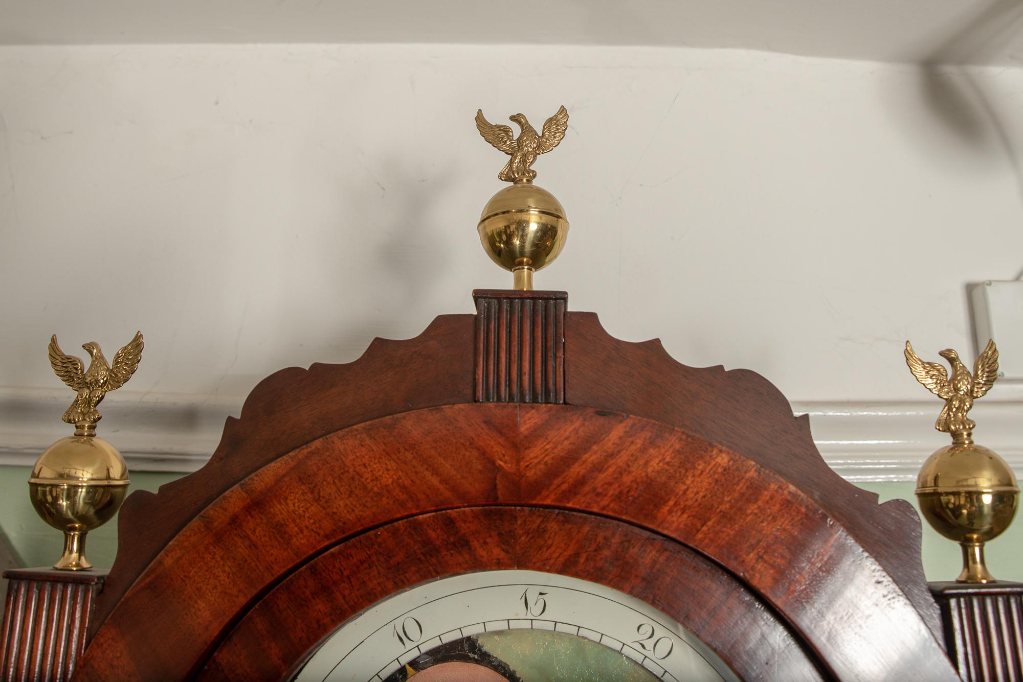 moon phase grandfather clock