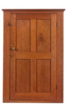Primative Federal Cherrywood Low Cabinet Shown Without Feet