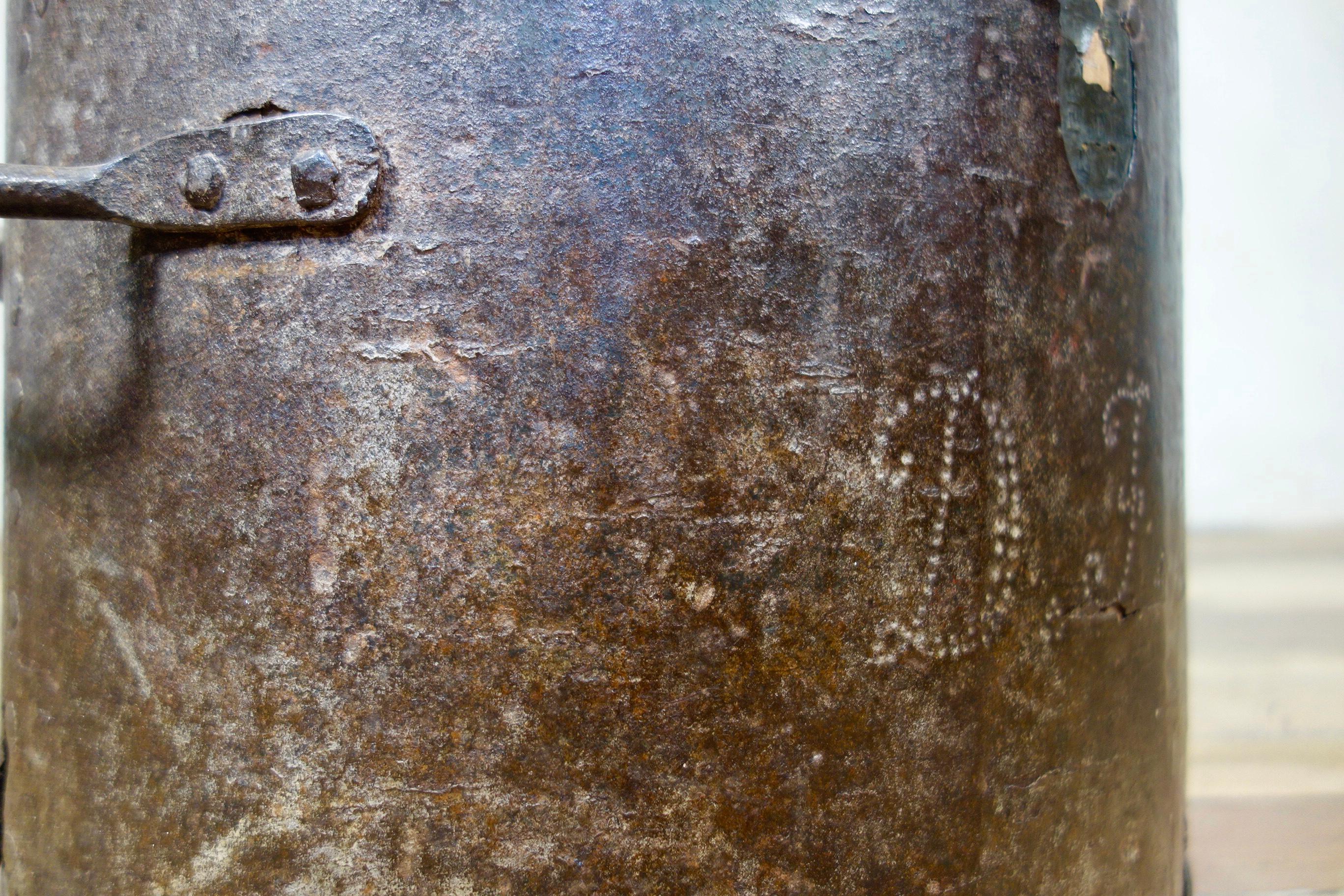 European Primitive 19th Century Bushel Barrel, Measure Vessel