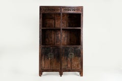 A Primitive Chinese Elm Bookcase with Open Shelving