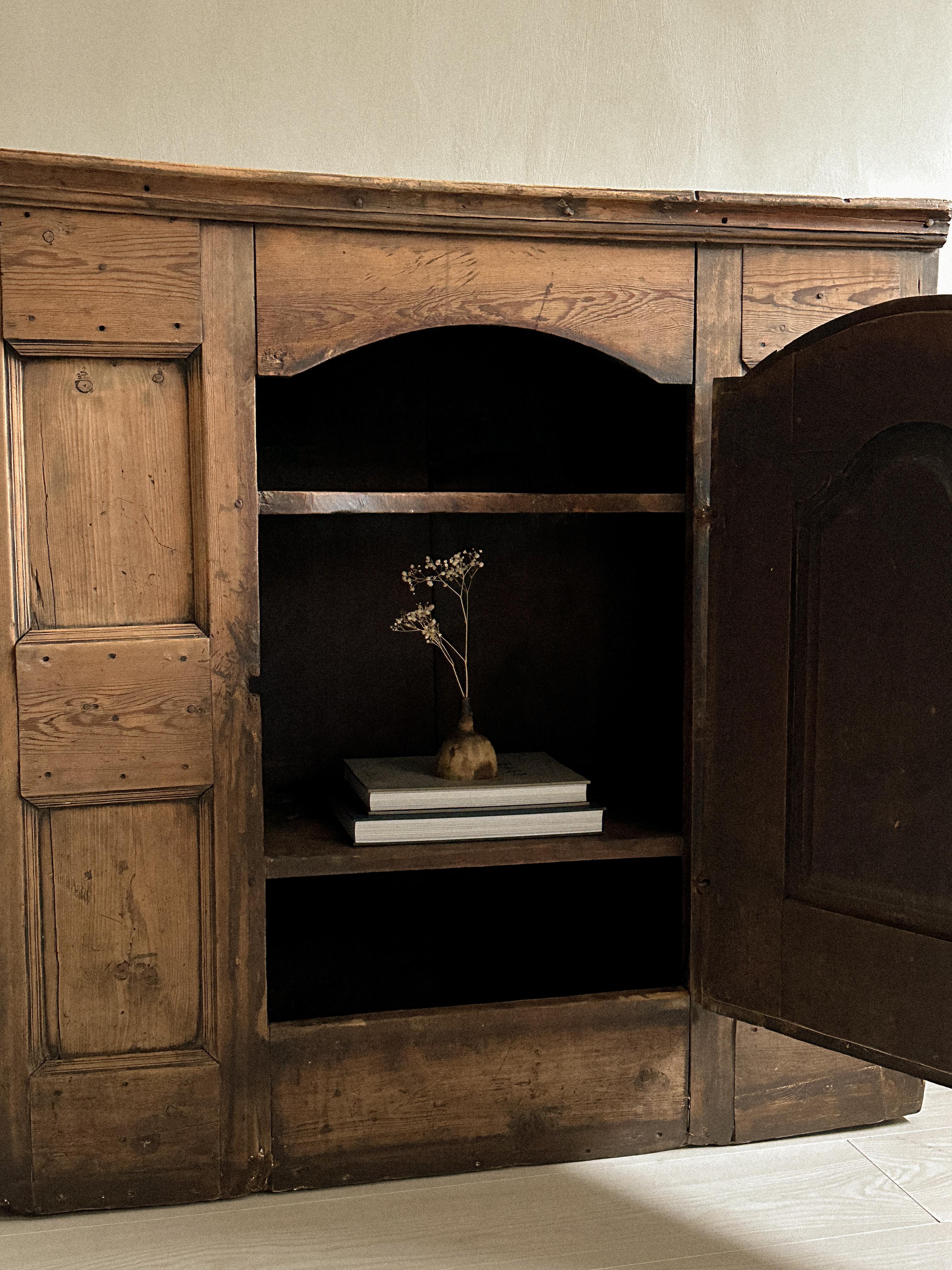 A Primitive Cupboard, Wabi Sabi, Scandinavia, c. 1800s.  For Sale 1